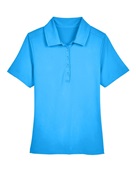 Devon & Jones CrownLux Performance Ladies' Range Flex Polo DG21W OCEAN BLUE Pocket